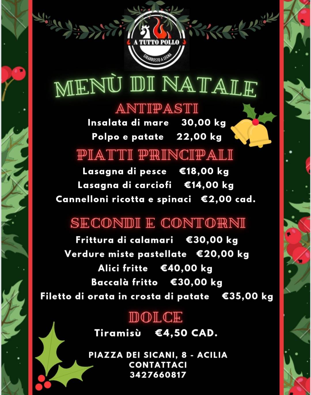 Menu di A TUTTO POLLO 