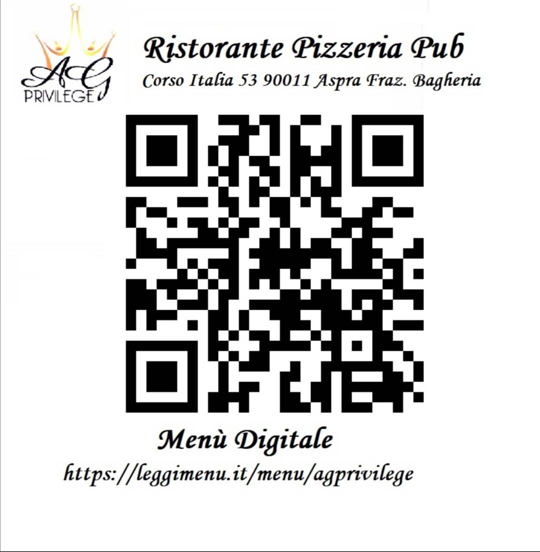 Menu di Ag Privilege 