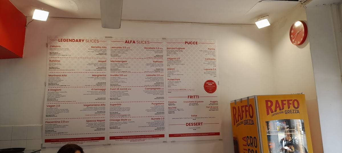 Menu di ALFA PIZZA 