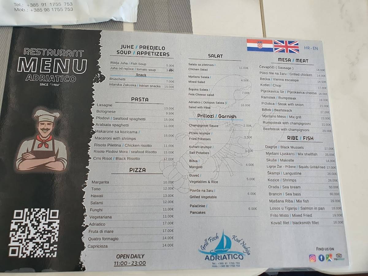 Menu di Adriatico 
