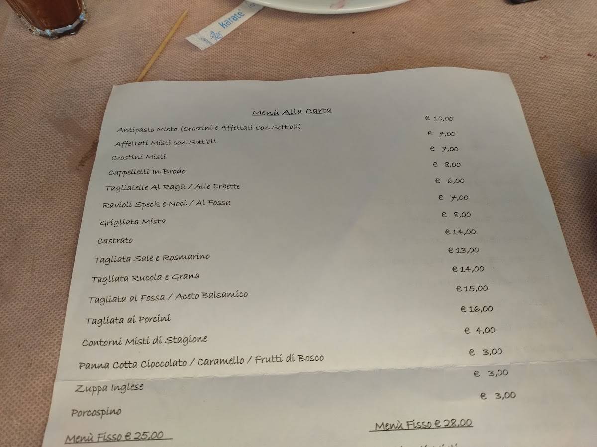 Menu di Agriturismo Riva Alta 