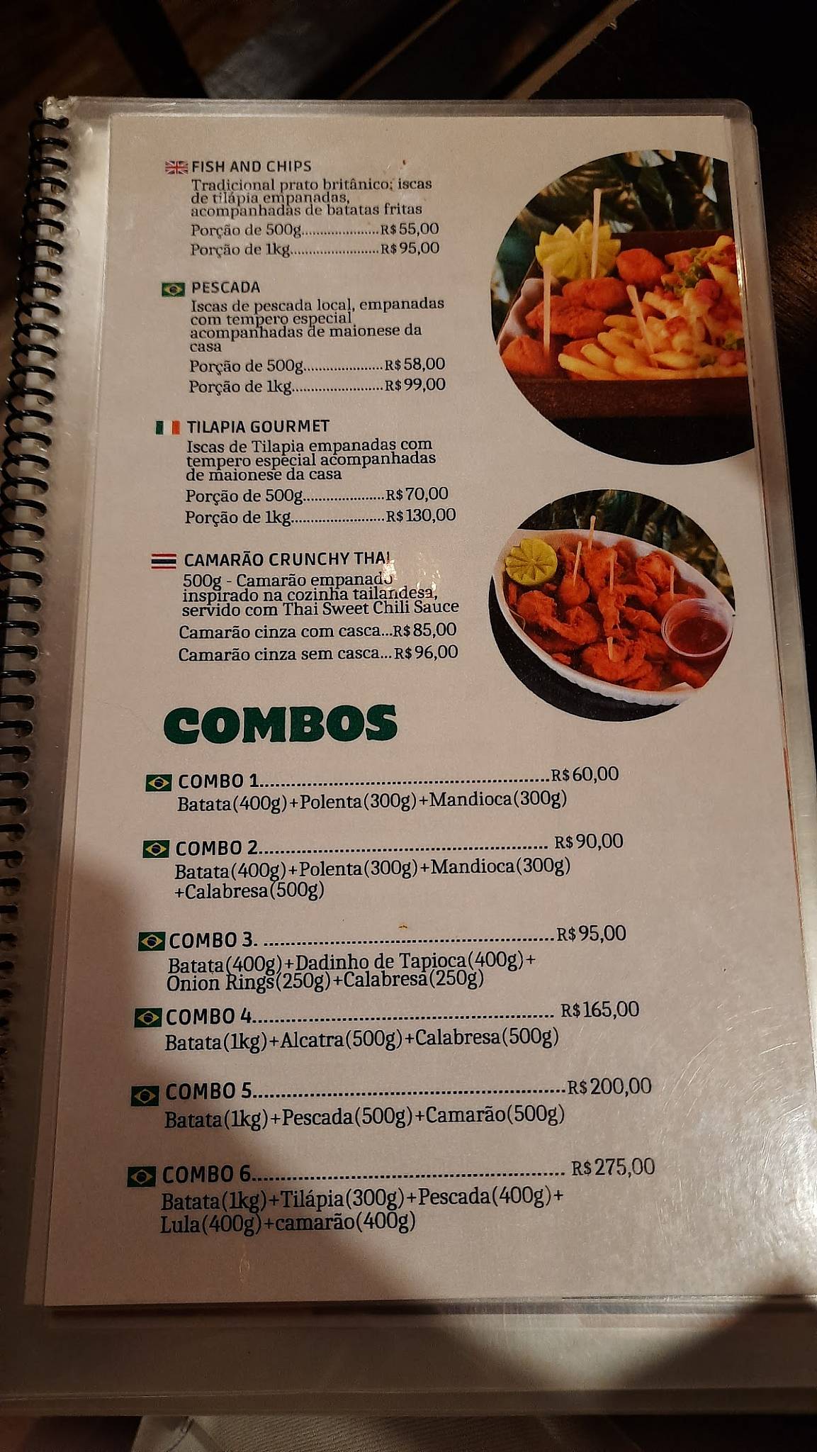 Aguabar e Café cardápio