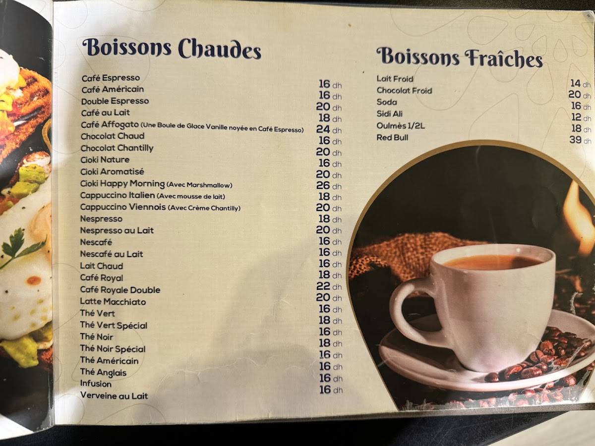 Menu de Ajanef Martil