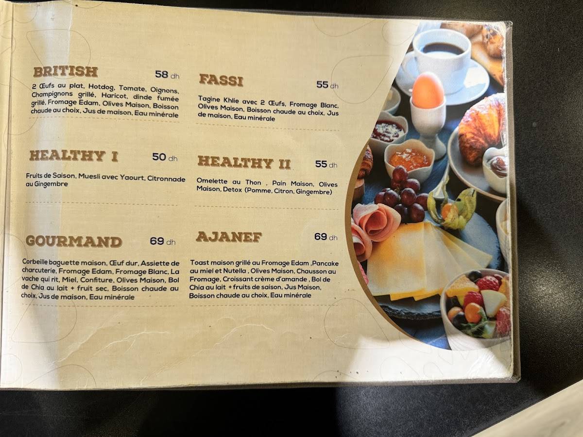 Menu de Ajanef Martil