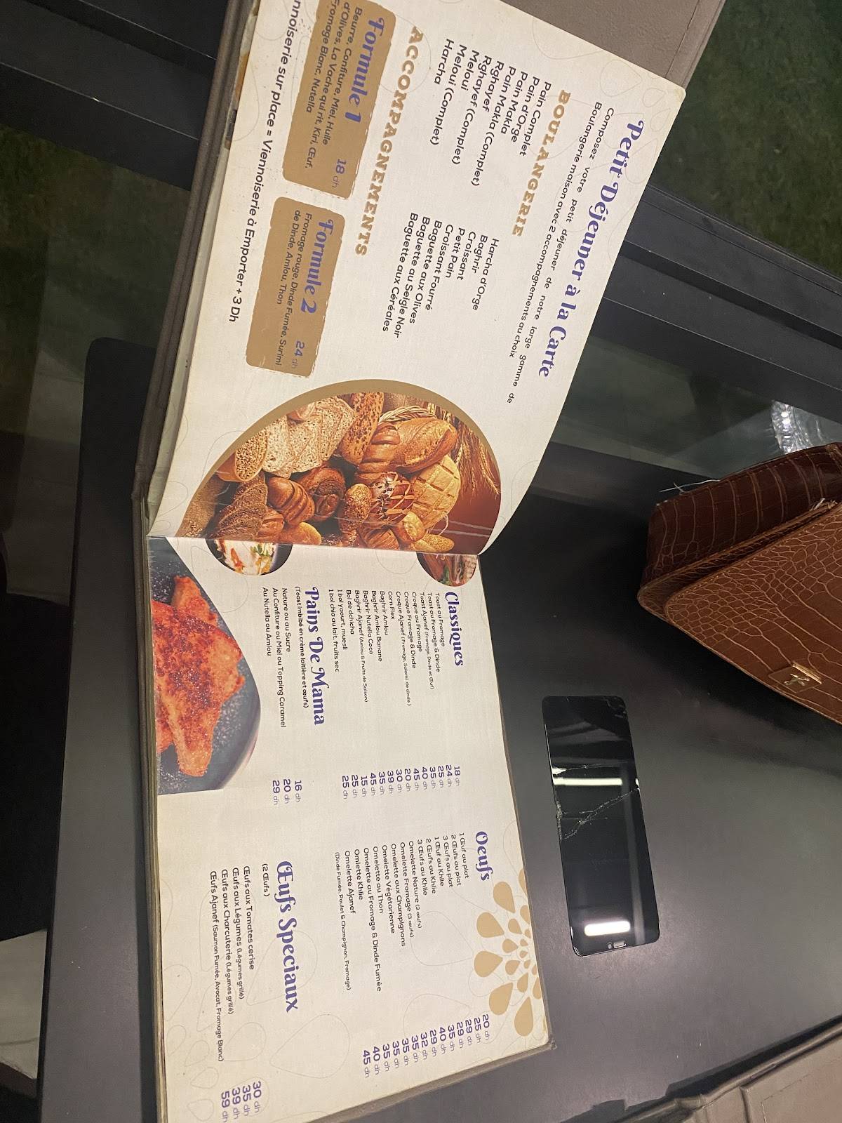 Menu de Ajanef Martil