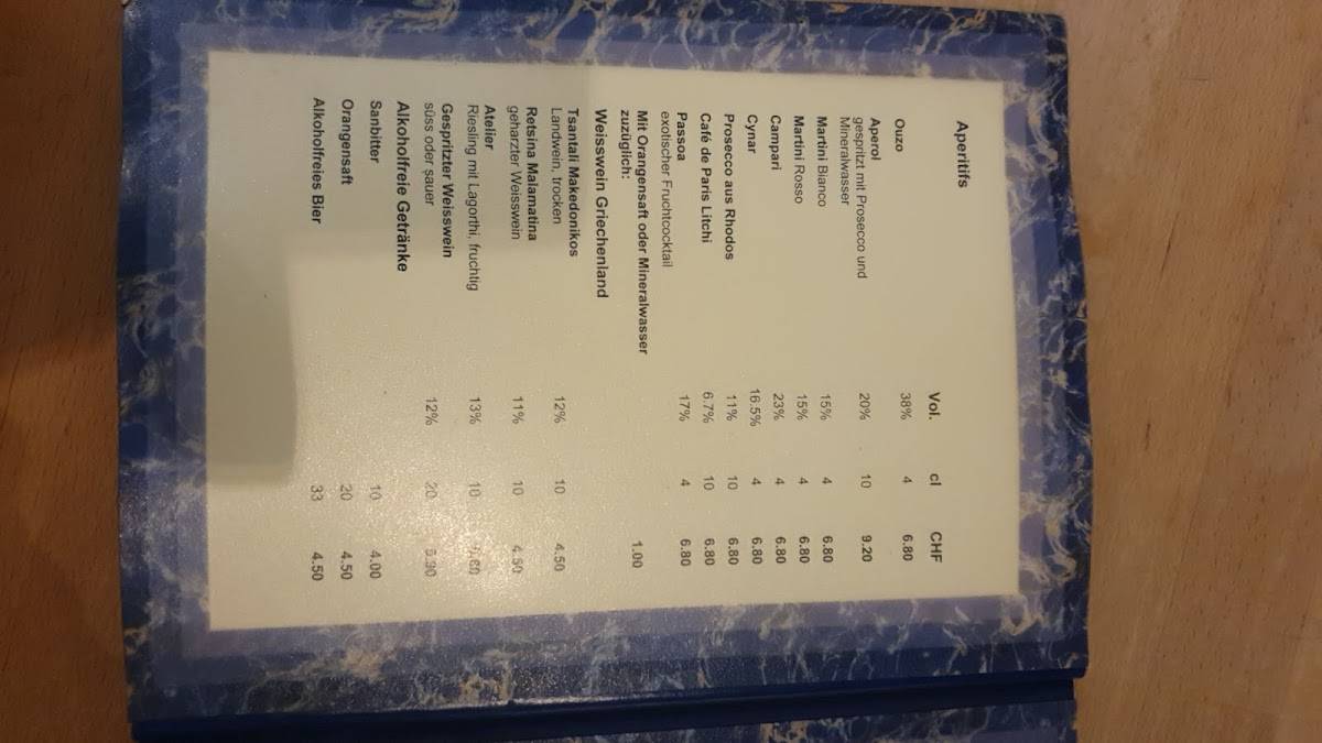 Menu di Akropolis Greek Restaurant 