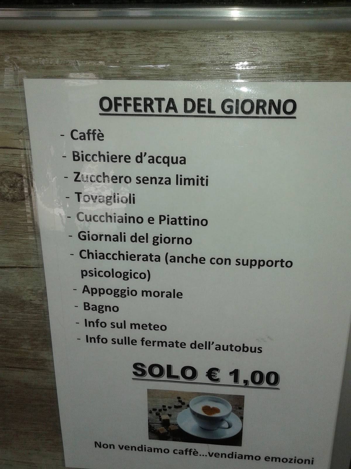 Menu di Al mio Bar 