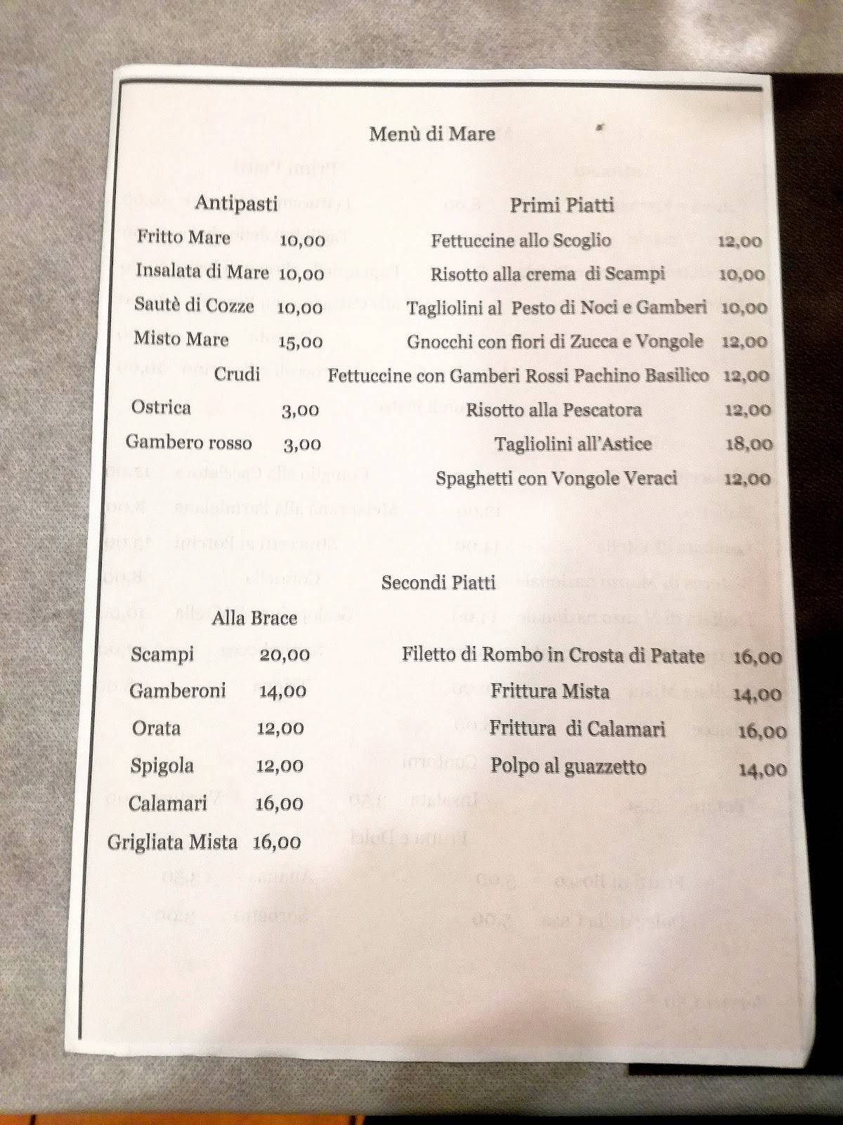Menu di Alberobello 