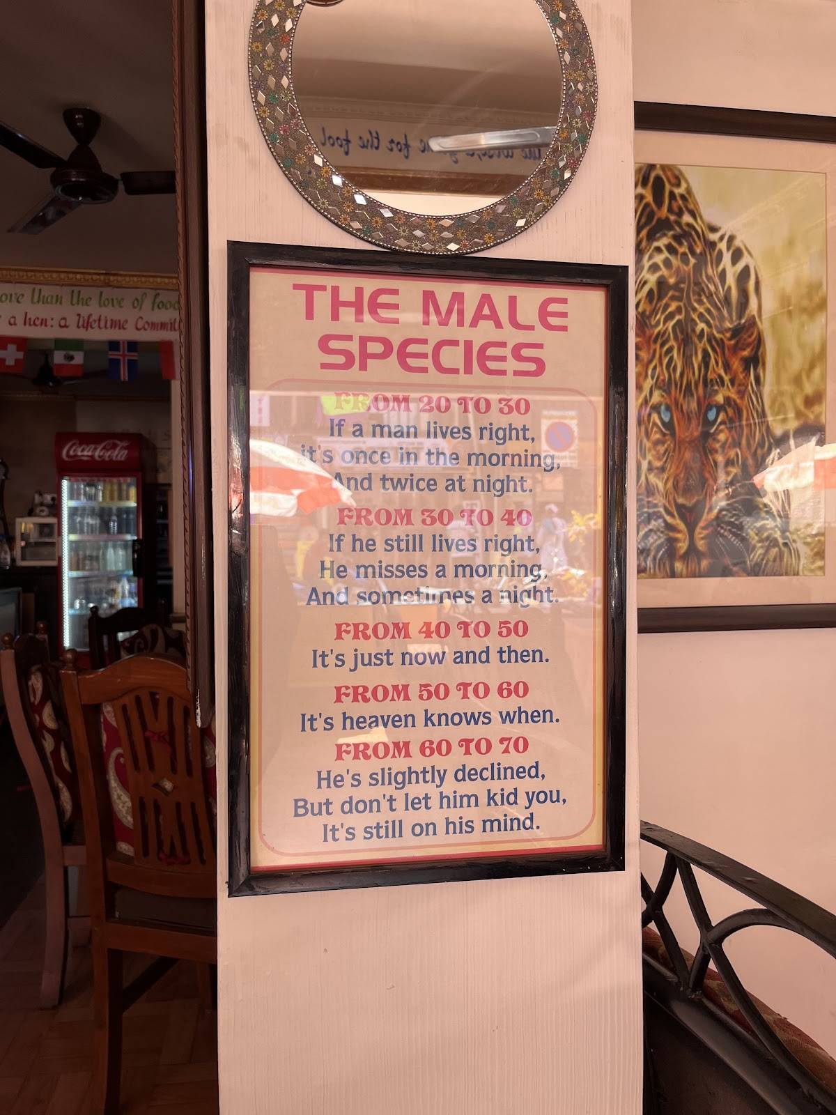 Alexandra Bar & Restaurant menu