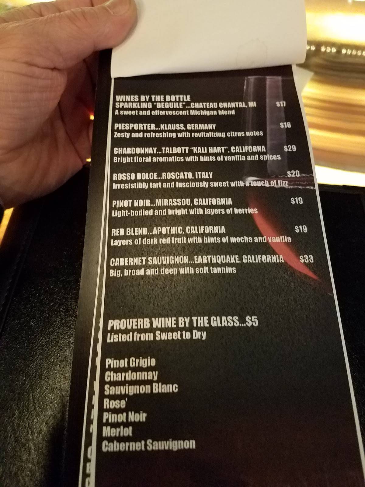 Menu at Mango's Tequila Bar, Alpena