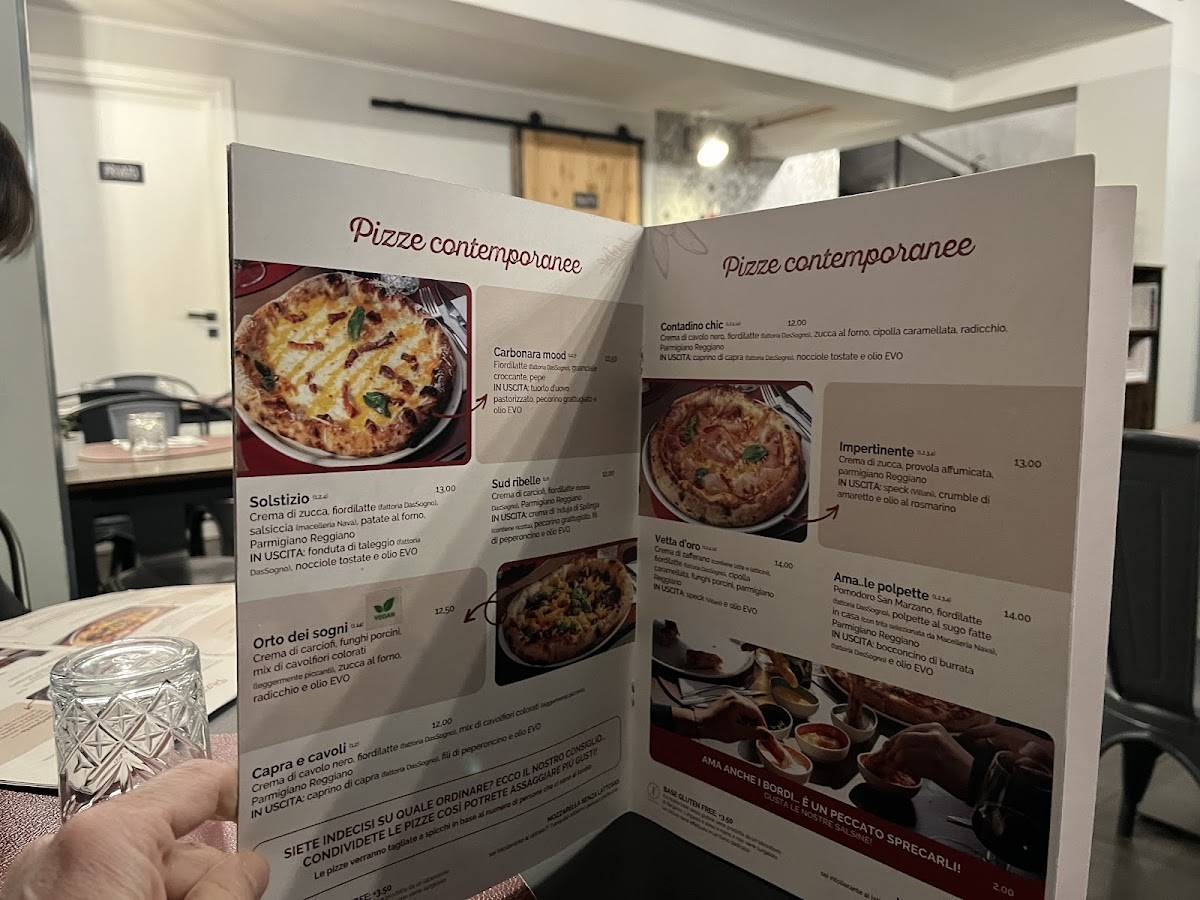 Menu di AmaLe Pizzeria Contemporanea 