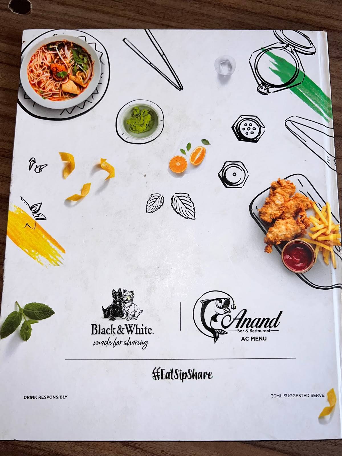 Anand Bar & Restaurant menu