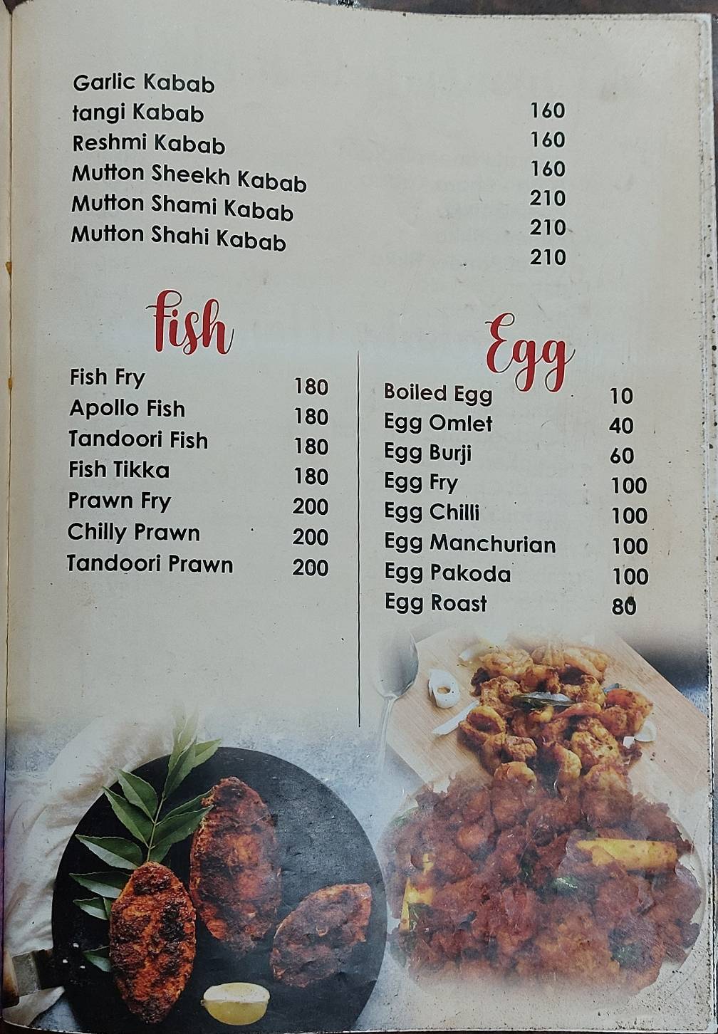 Andhra Spice Restaurant menu