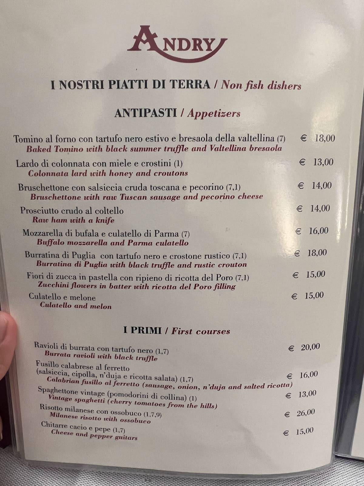 Menu di Andry 
