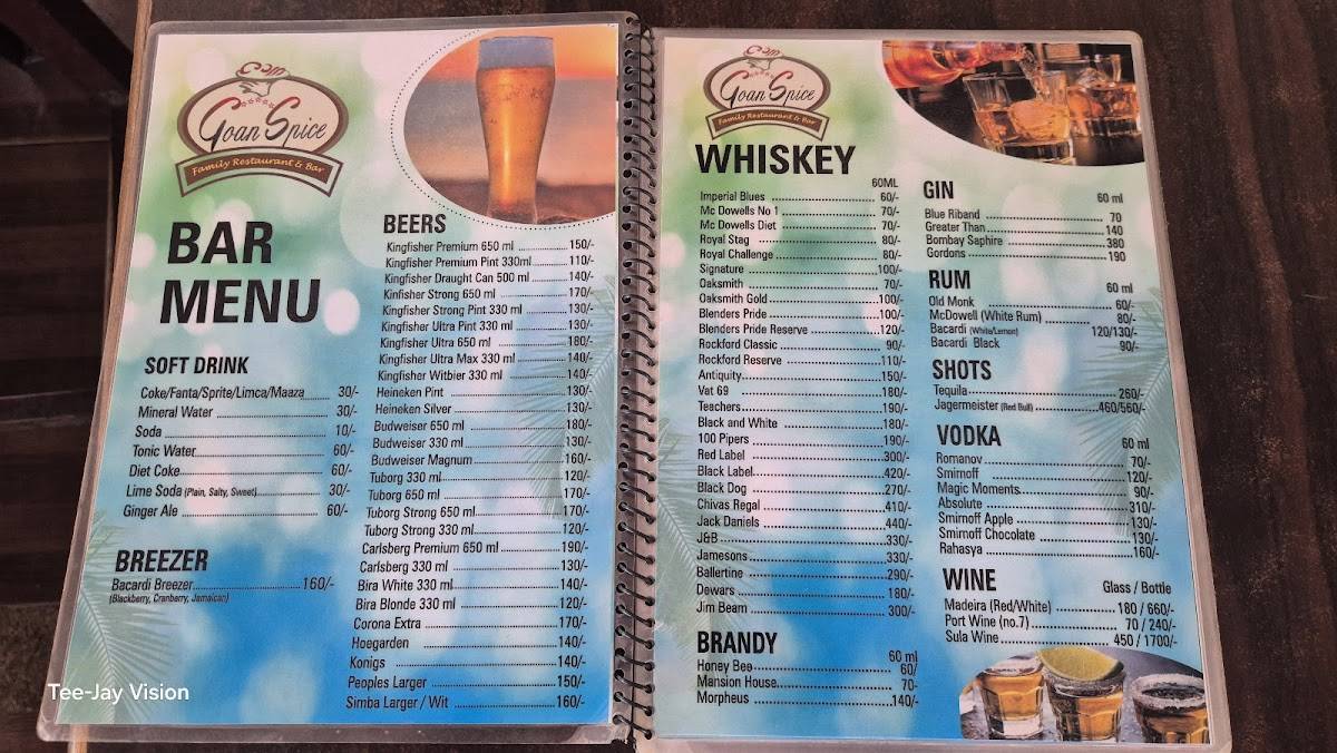 Goan Spice menu
