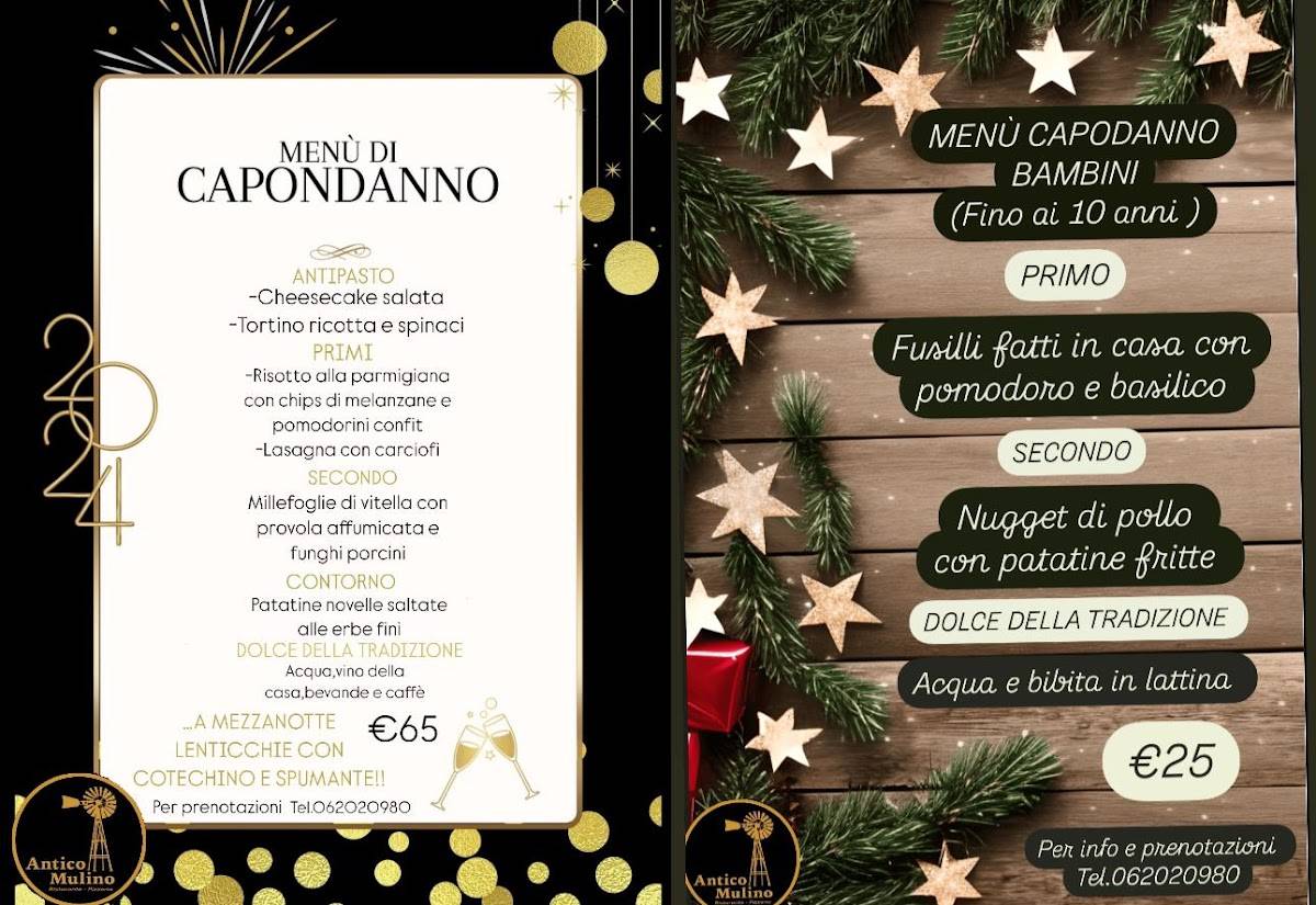 Menu di Antico Mulino (nuova gestione) 