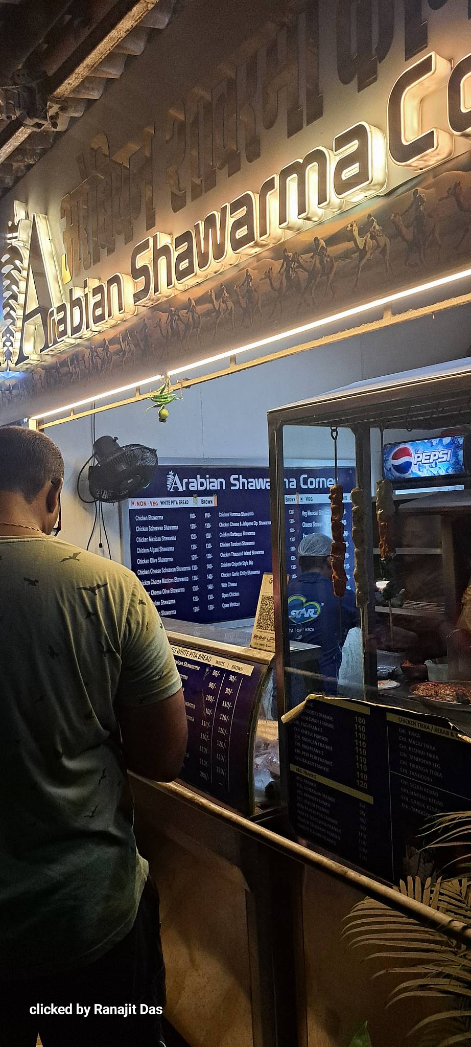 Arabian Shawarma Corner menu