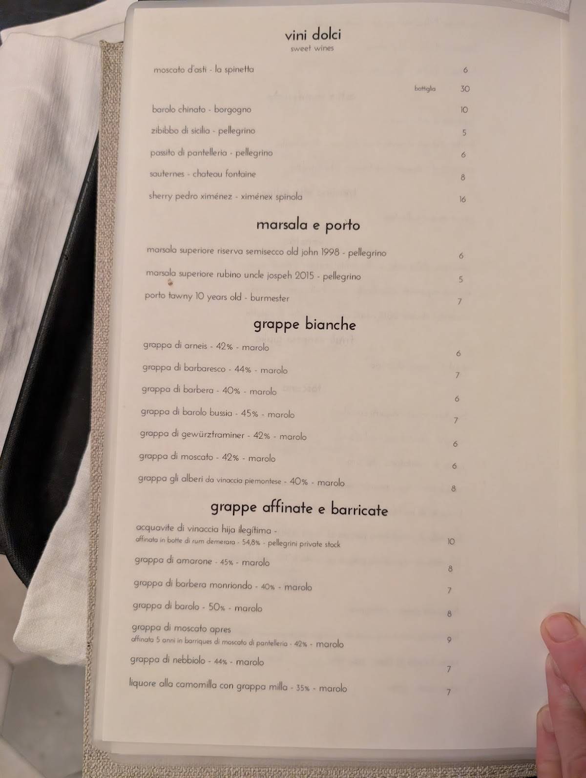 Menu di Arancioamaro Ristorante 