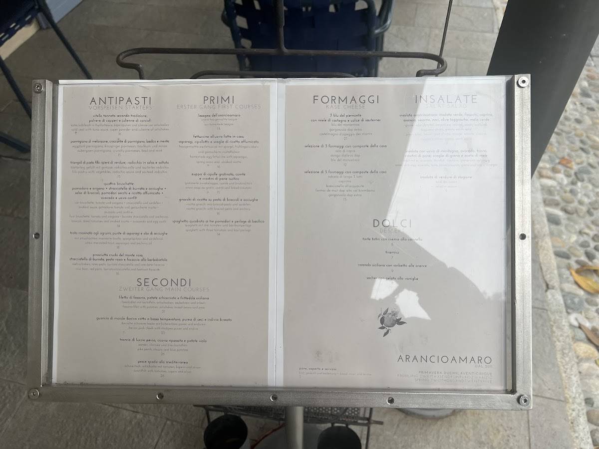 Menu di Arancioamaro Ristorante 
