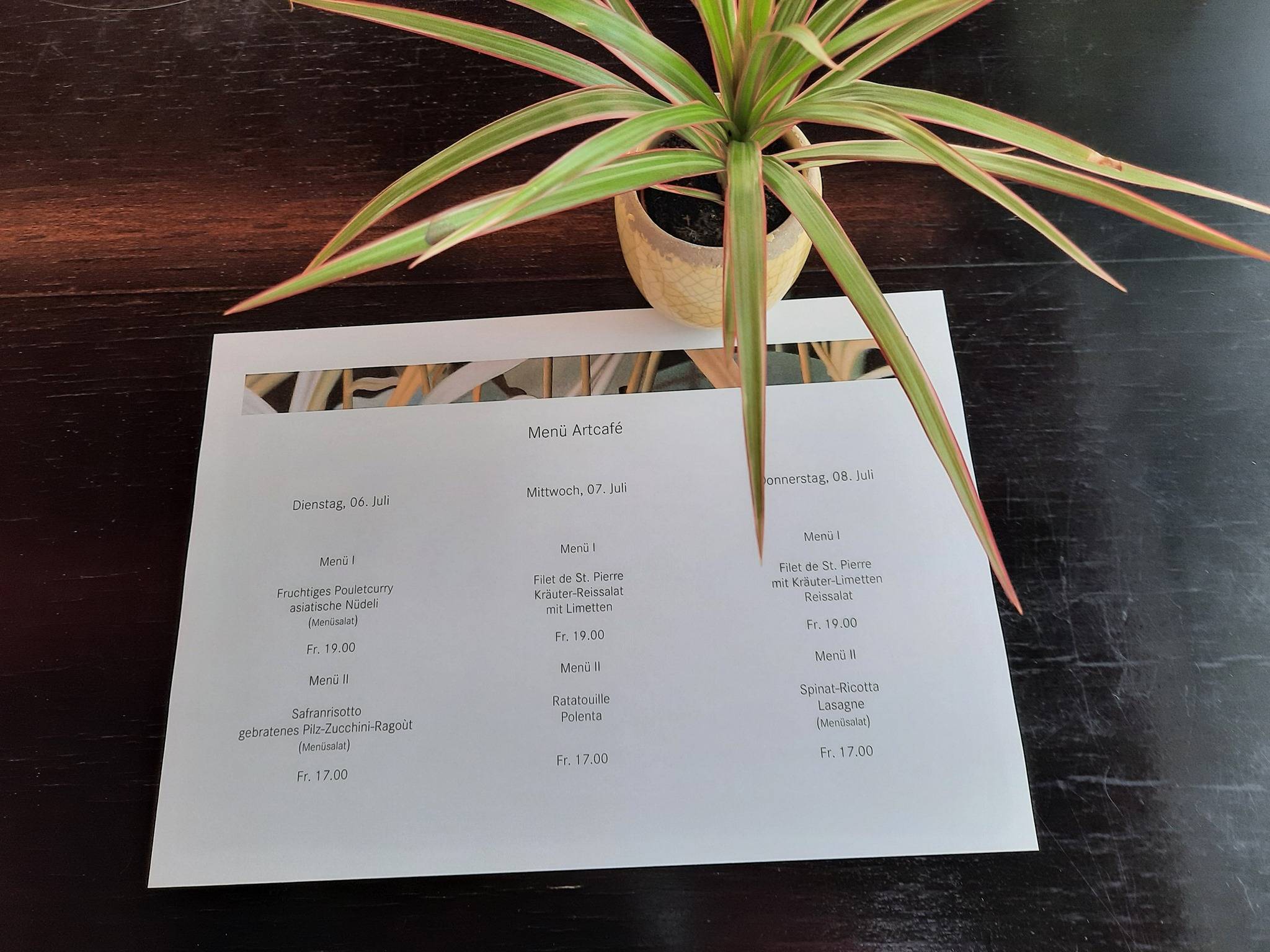 Menu di Artcafé 