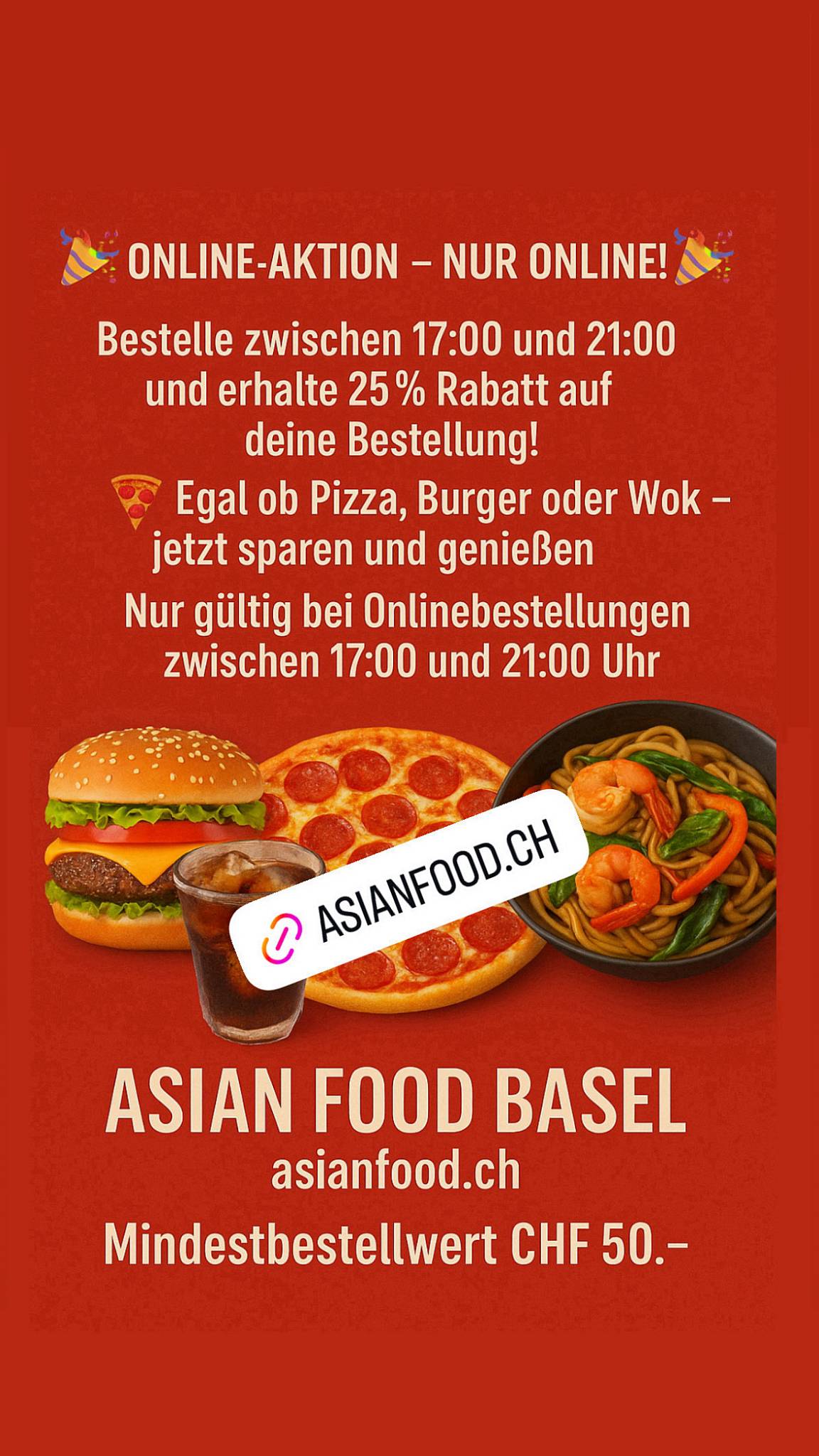 Menu di Asian Food Basel - seit 1998 in Basel 