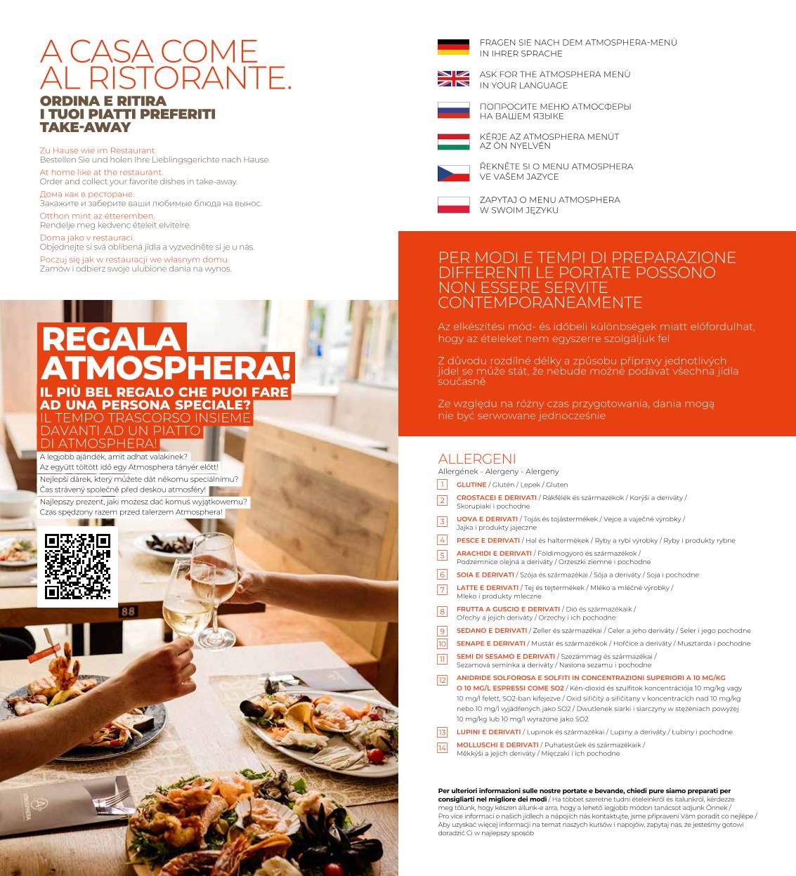 Menu di Atmosphera 