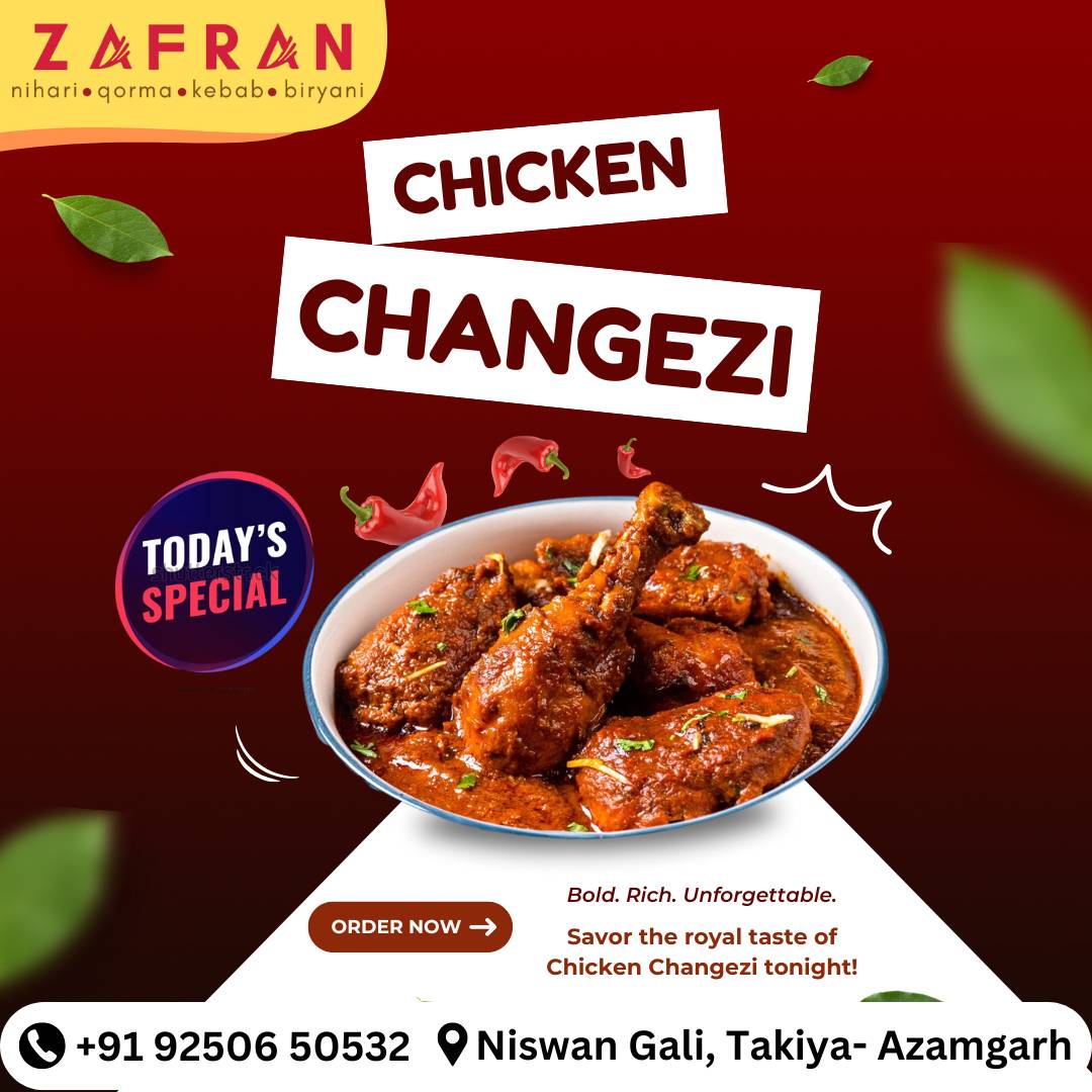 Zafran menu