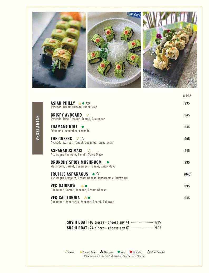 Azula - Asian Kitchen & Bar menu