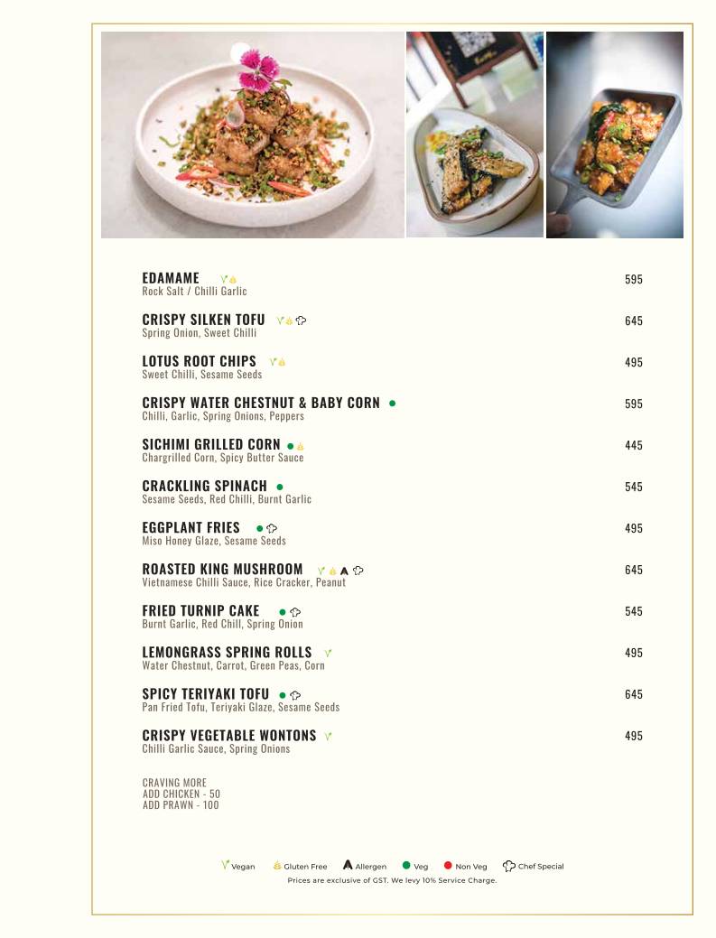 Azula - Asian Kitchen & Bar menu