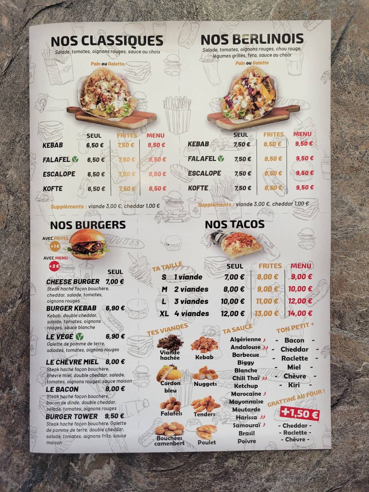 Menu de BEST GRILL 34