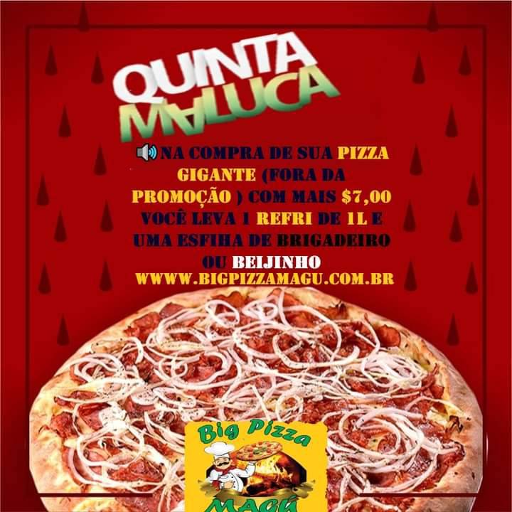 Big Pizza Magú cardápio