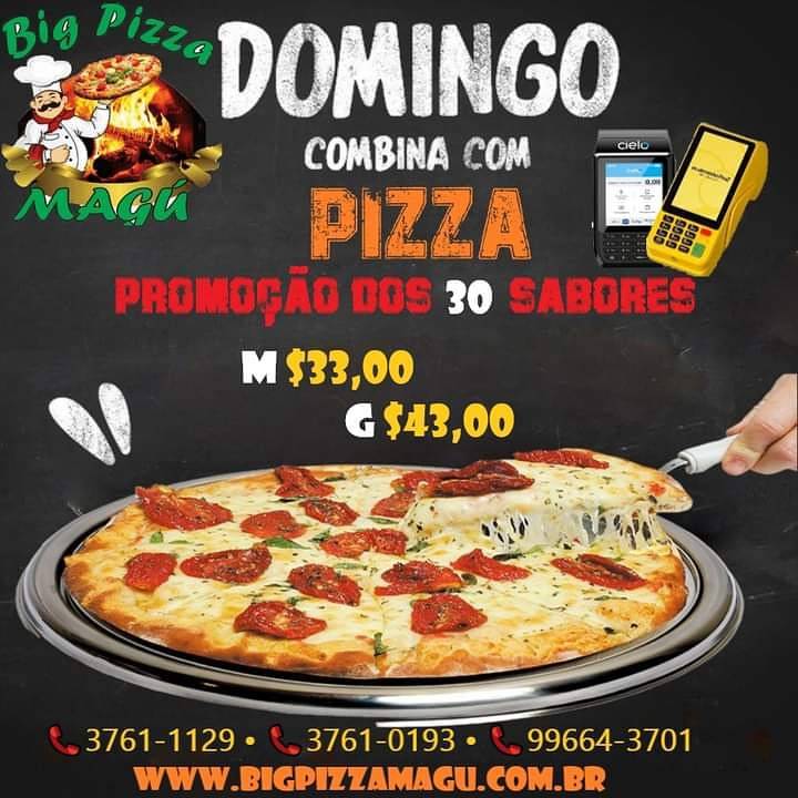 Big Pizza Magú cardápio
