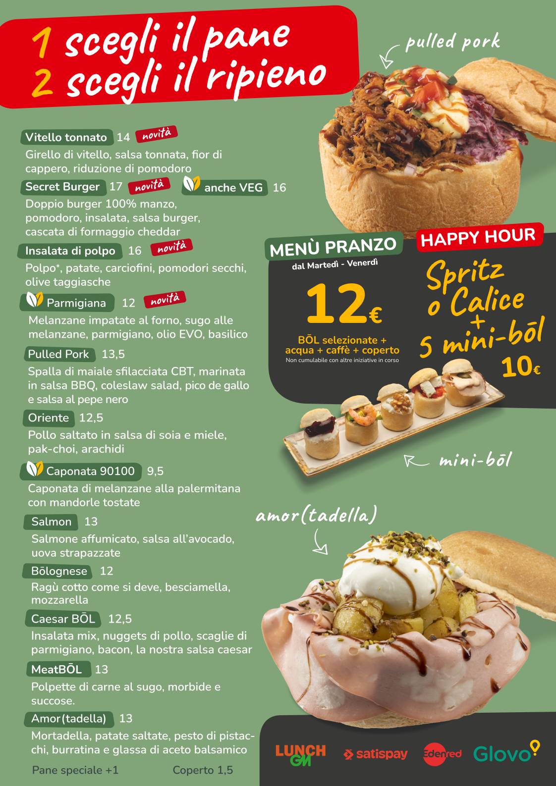 Menu di BŌL House - Torino Centro 