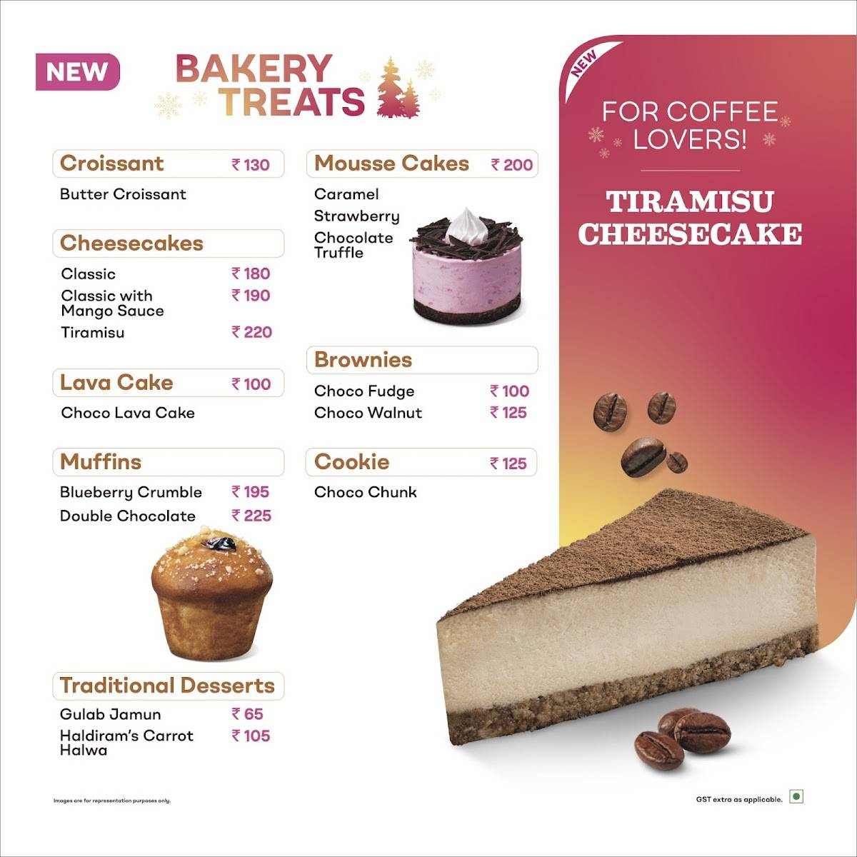 Baskin Robbins menu