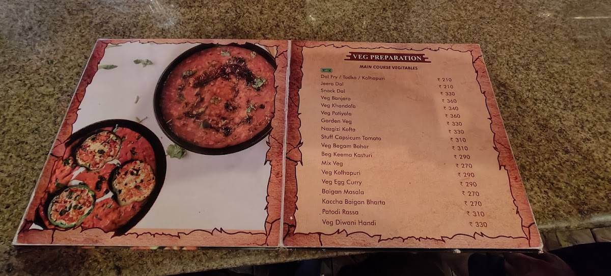 Banjara's Chulla menu