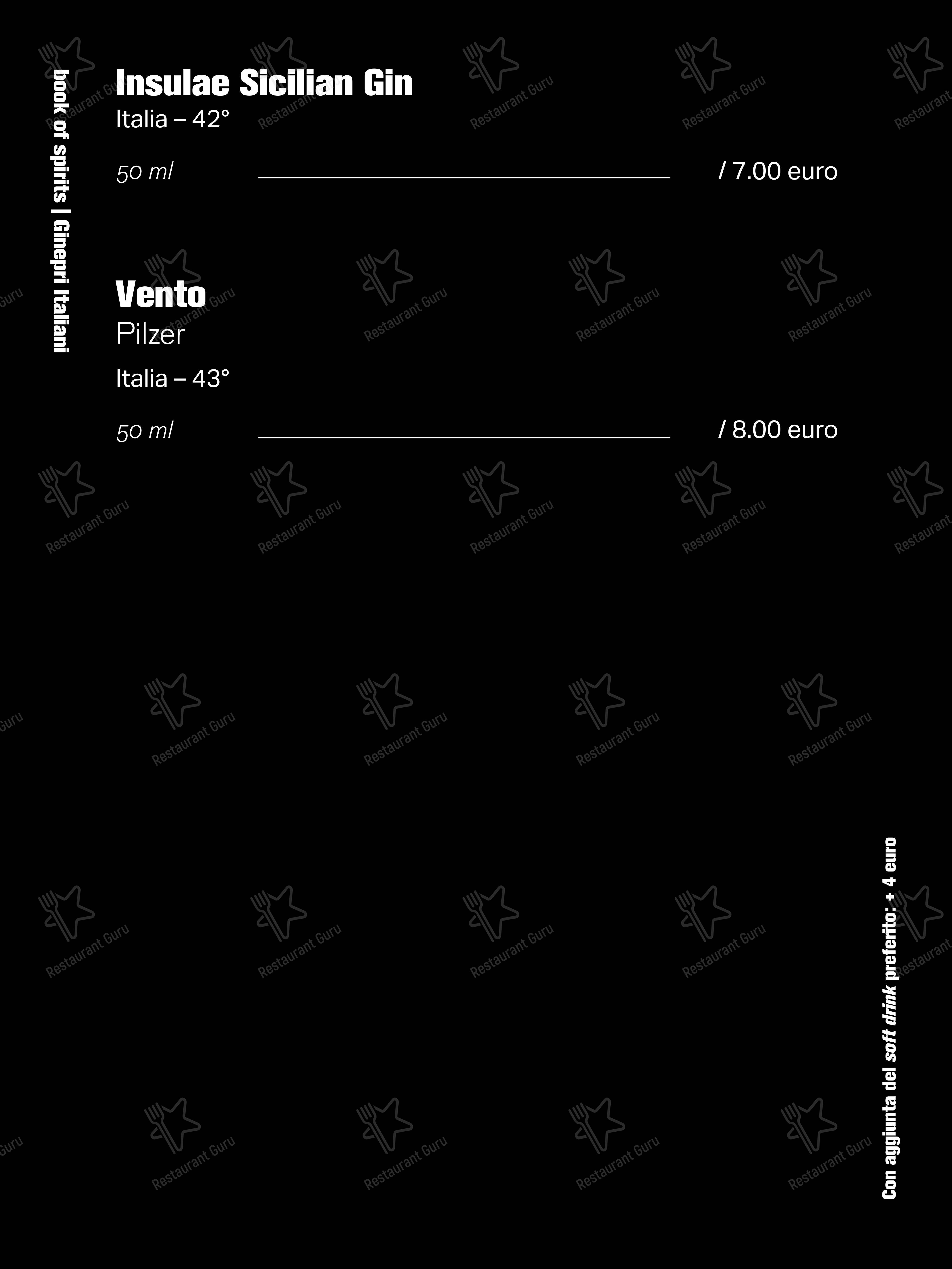 Menu bar per Bar Borsa in Vicenza