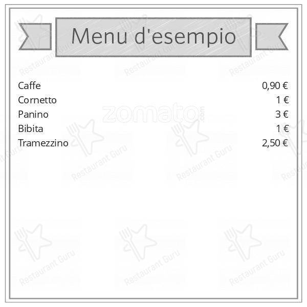 Menu di Bar Buon Risveglio 