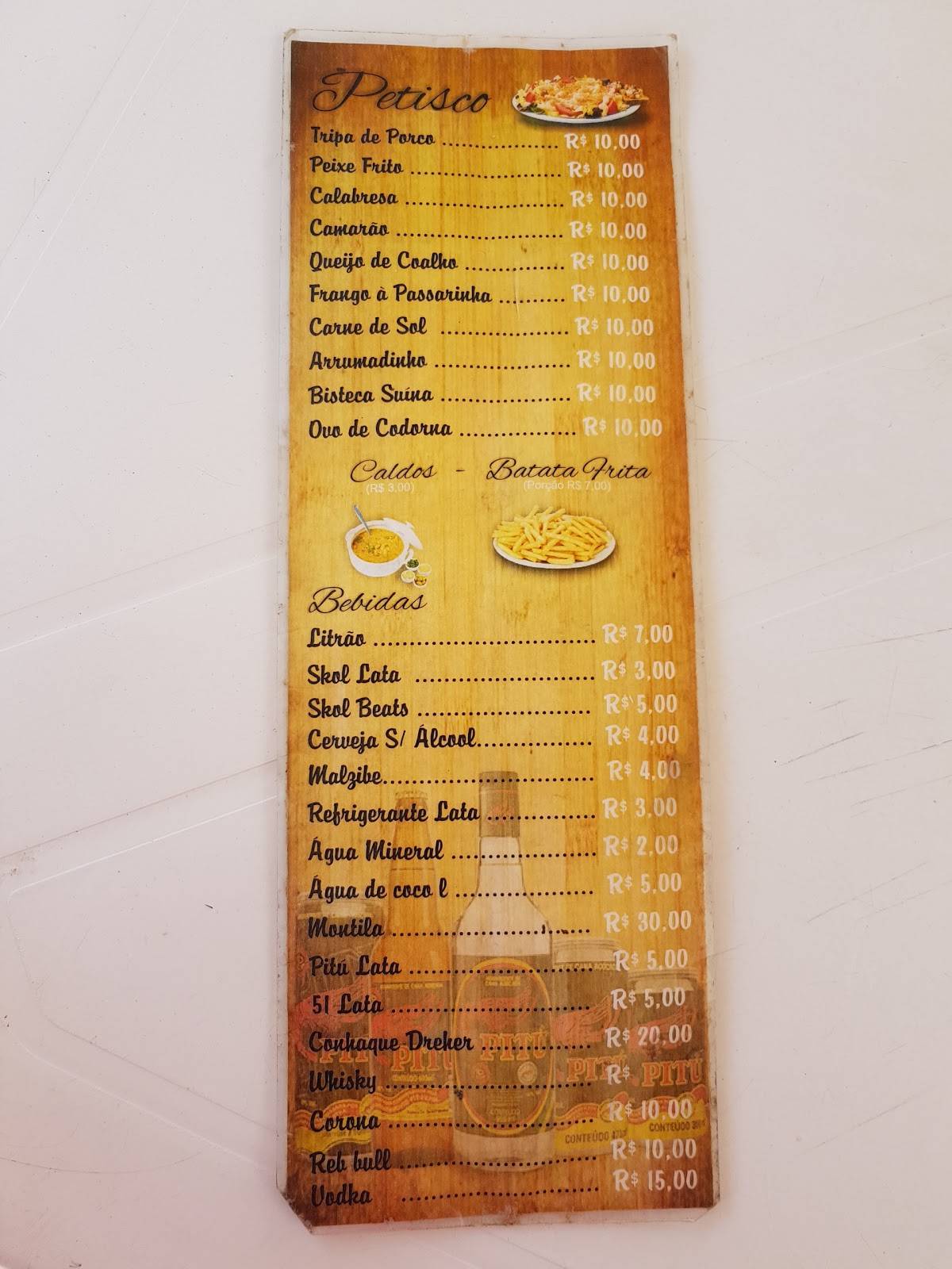 Bar Do 10 cardápio