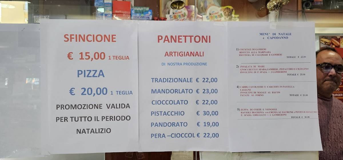 Menu di Bar Rialto 