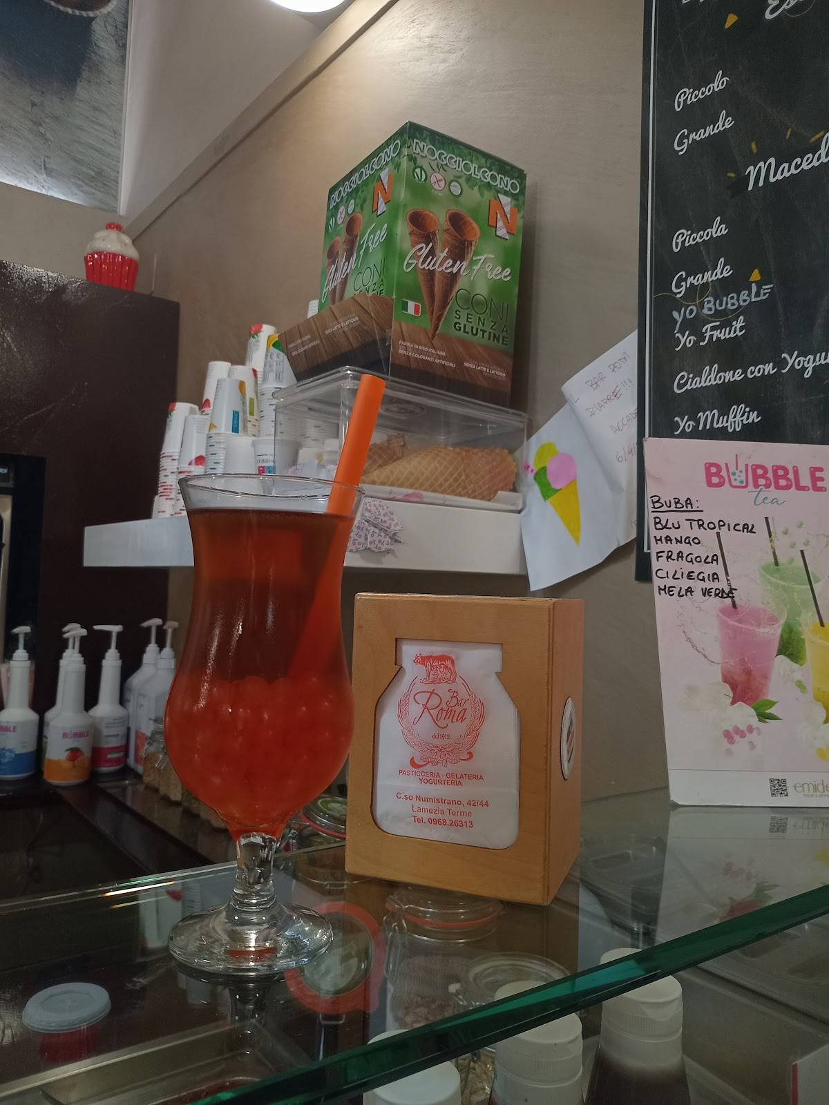 Menu di Bar Roma Pasticceria Artigianale - Torte Nuziali - Gelateria - Yogurteria 