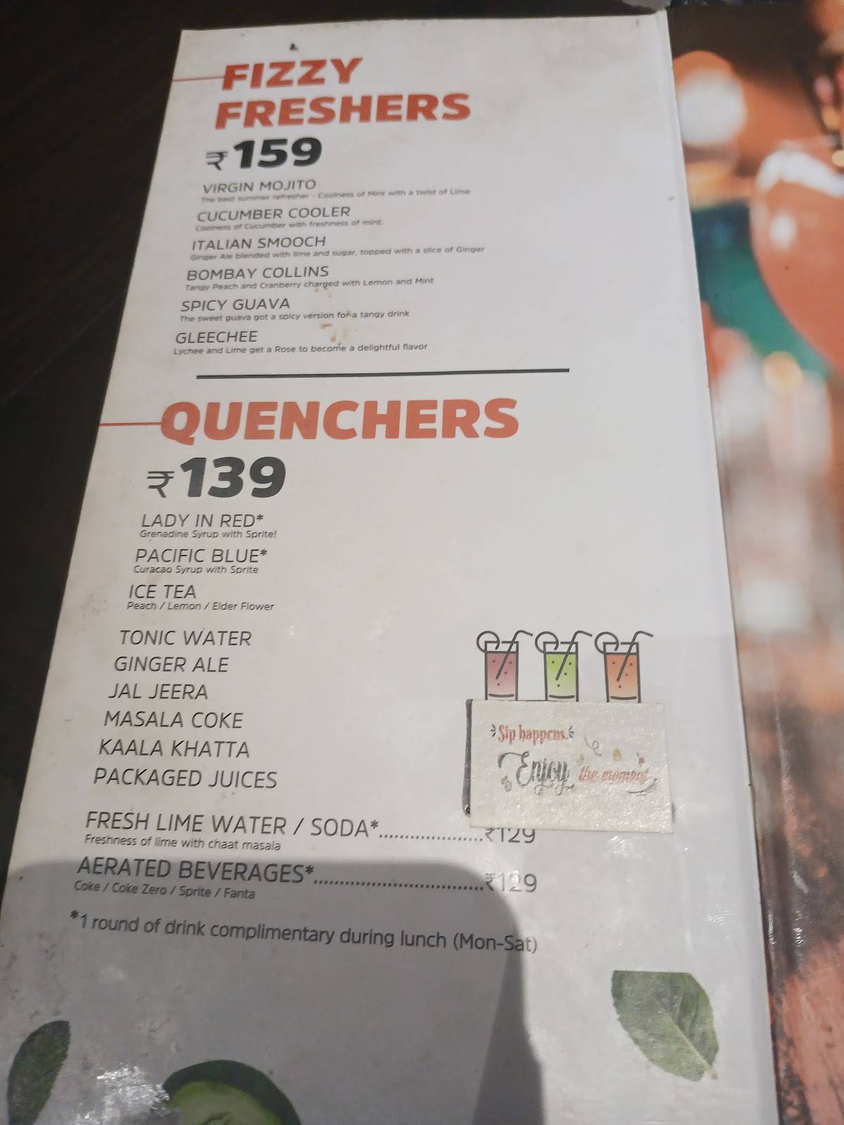 Barbeque Nation - Coimbatore - Fun Mall menu