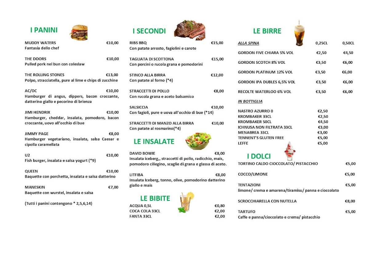 Menu di Barock bistrot 