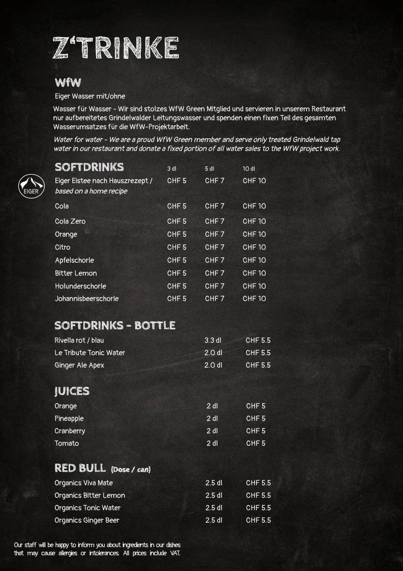 Menu di Barrys Restaurant, Bar & Lounge 