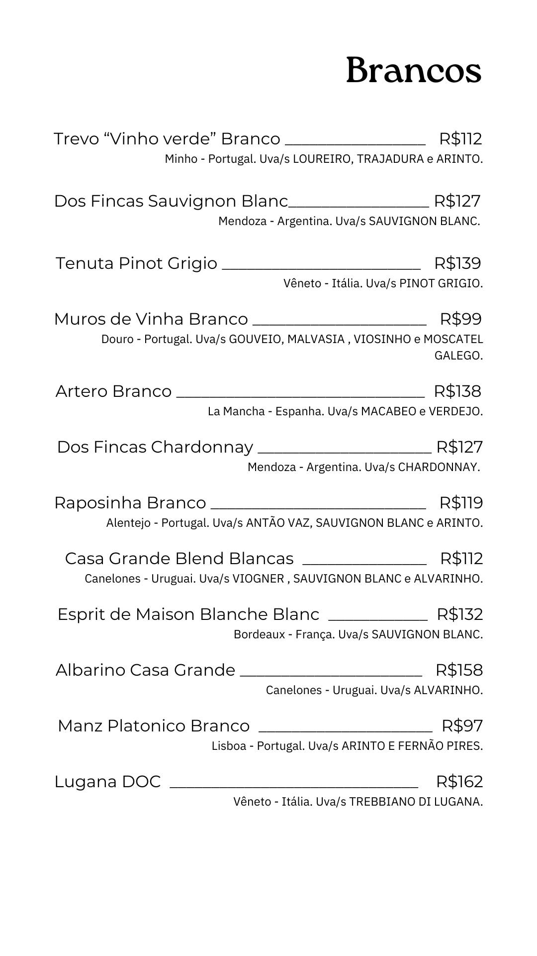Barvinho Restô.Bar cardápio