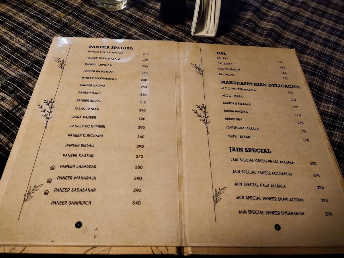 Basho veggies menu