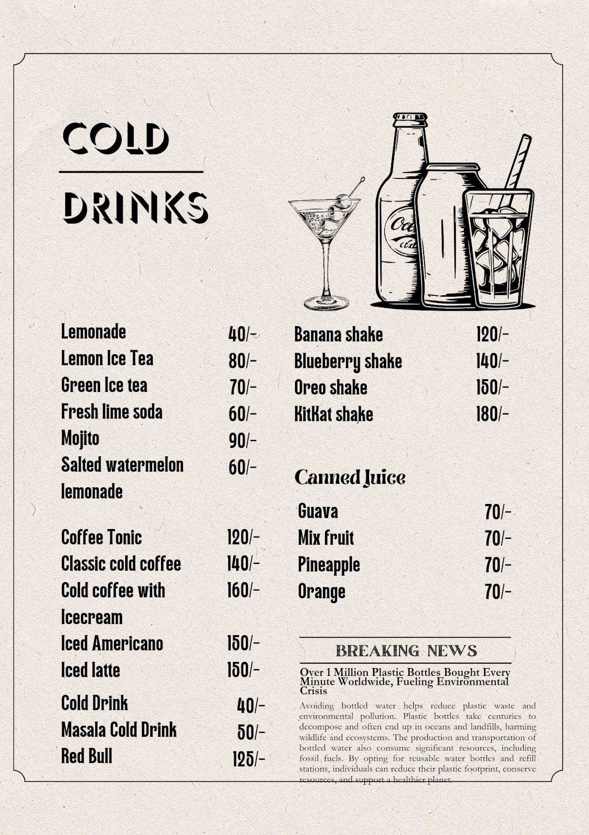 Bastar Heritage Cafe menu