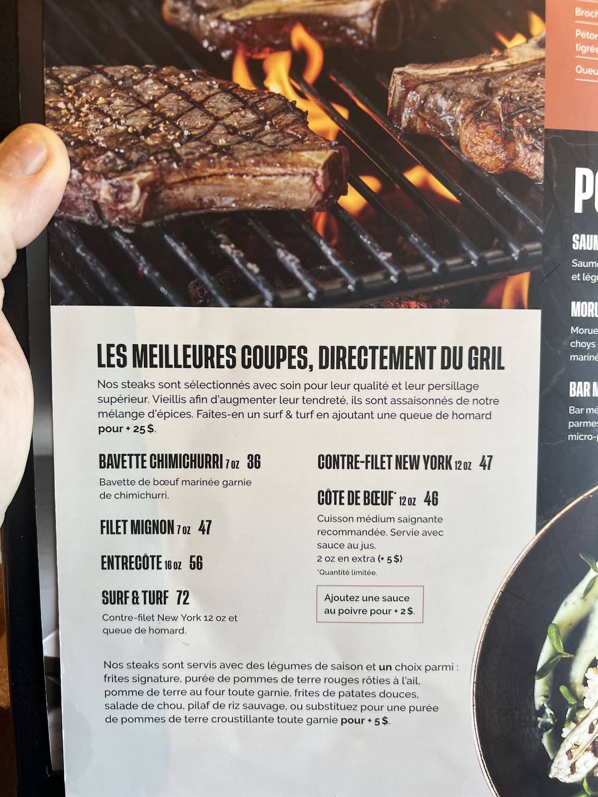 Menu de Baton Rouge Boisbriand