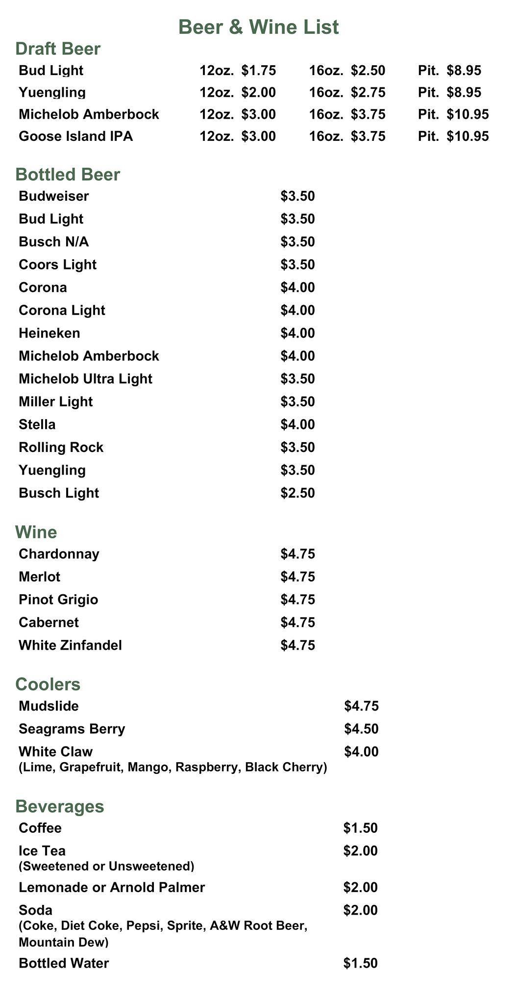 Menu at Bean Depot restaurant, North Port, Garden Rd