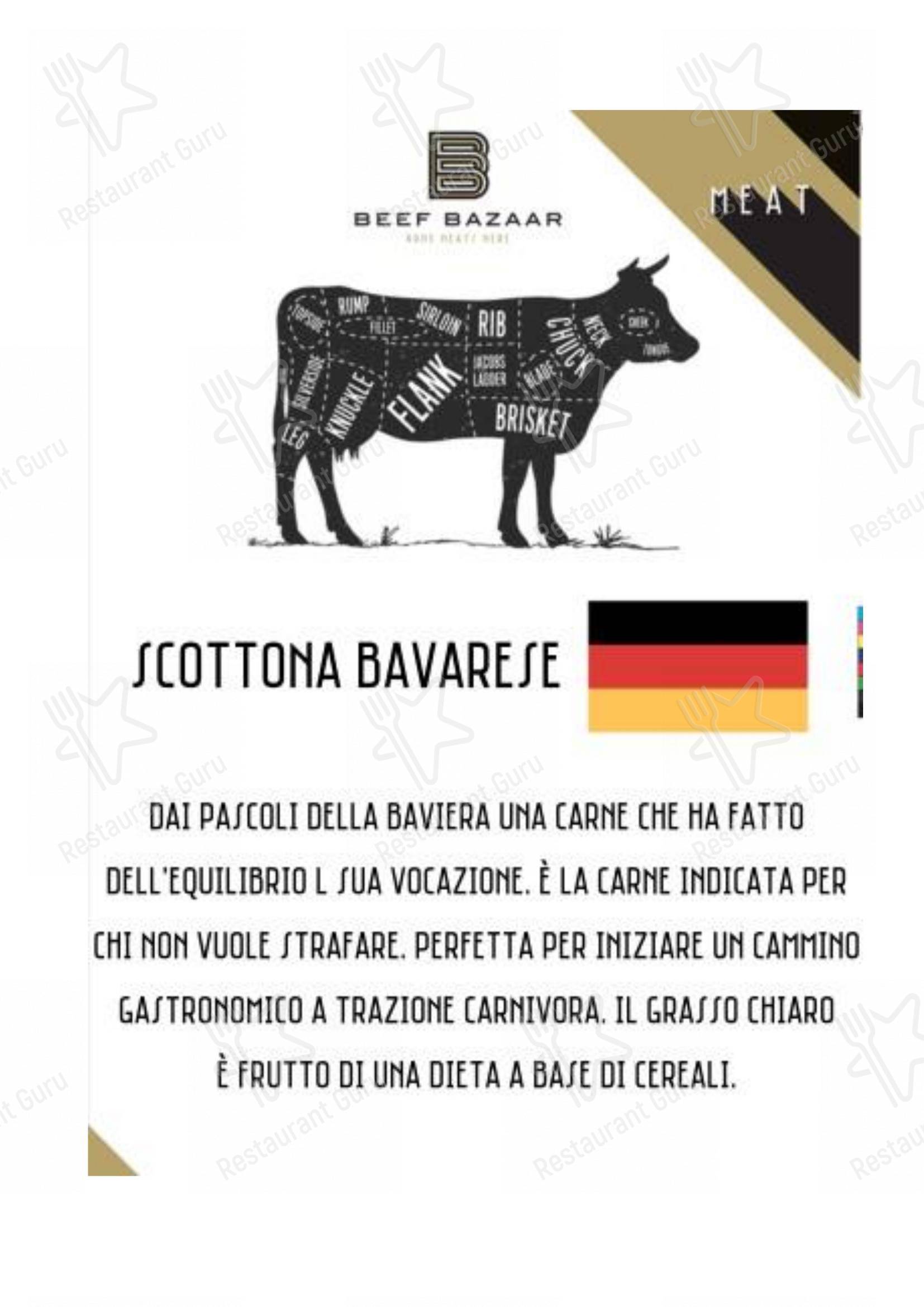 Коктейльная карта per Beef Bazaar in Roma