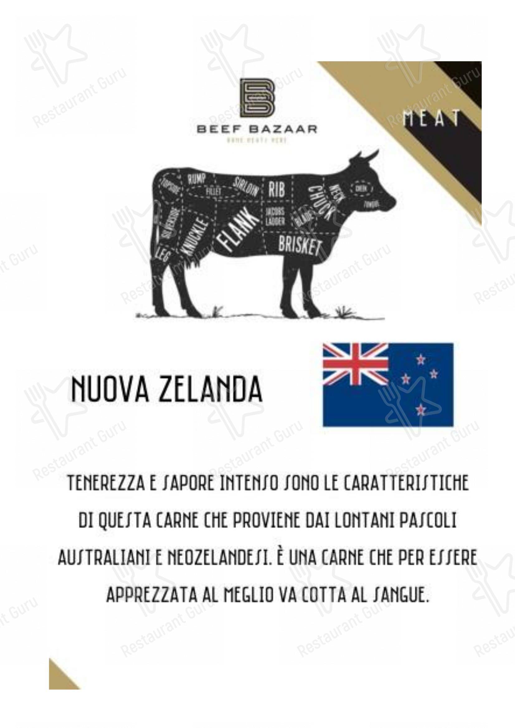Коктейльная карта per Beef Bazaar steakhouse